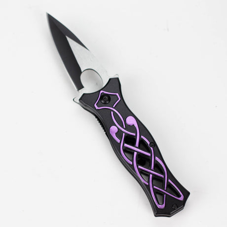 Snake Eye | outdoor rescue hunting knife [SE-990GN] Folding Knife BB Canada Purple