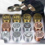 Dia 40mm High 37mm Metal Grinder Box of 12