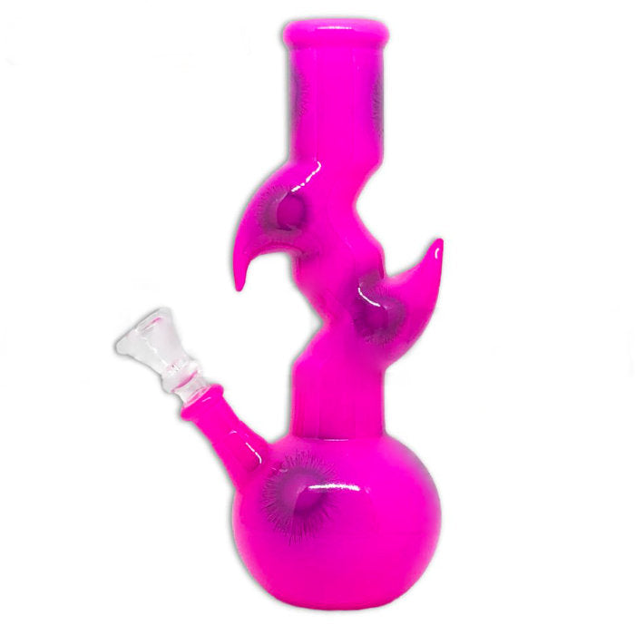 8" Zig-zag Color Designed - Assorted Glass Bong NIBO Distribution