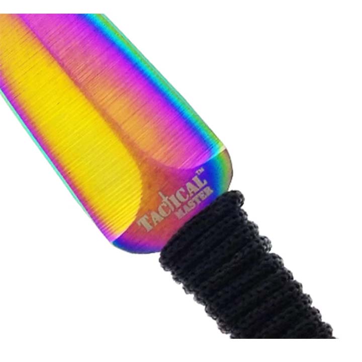 Tactical Master 27" Rainbow Machete Tanto Blade with 2 pcs 6" Throwing Knife Sword · Machete · Axe Super Supplys Inc