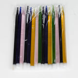 6" Glass Pen Bage of 14 Pcs