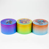 2.5" Metal Grinder 4 Layers with Butterfly Sugar Skull Design Box of 6 [PH6918]