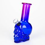 6" Mini Skull base soft glass water bong  [SH36xx]