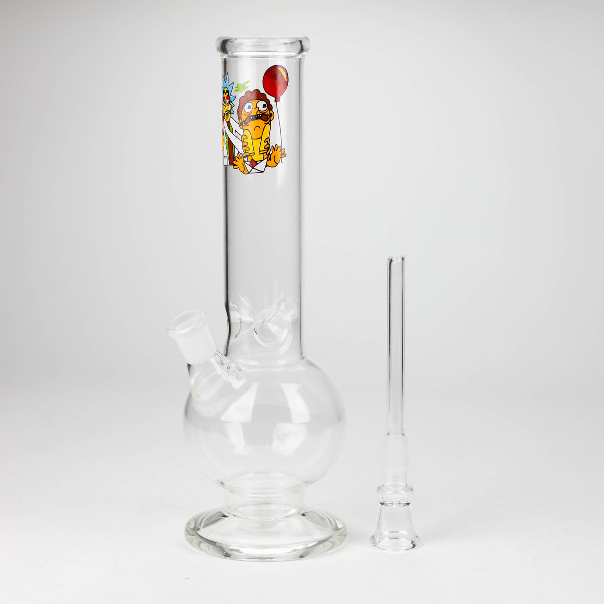 10" Clear Water pipe with cartoon tattoo-Assorted