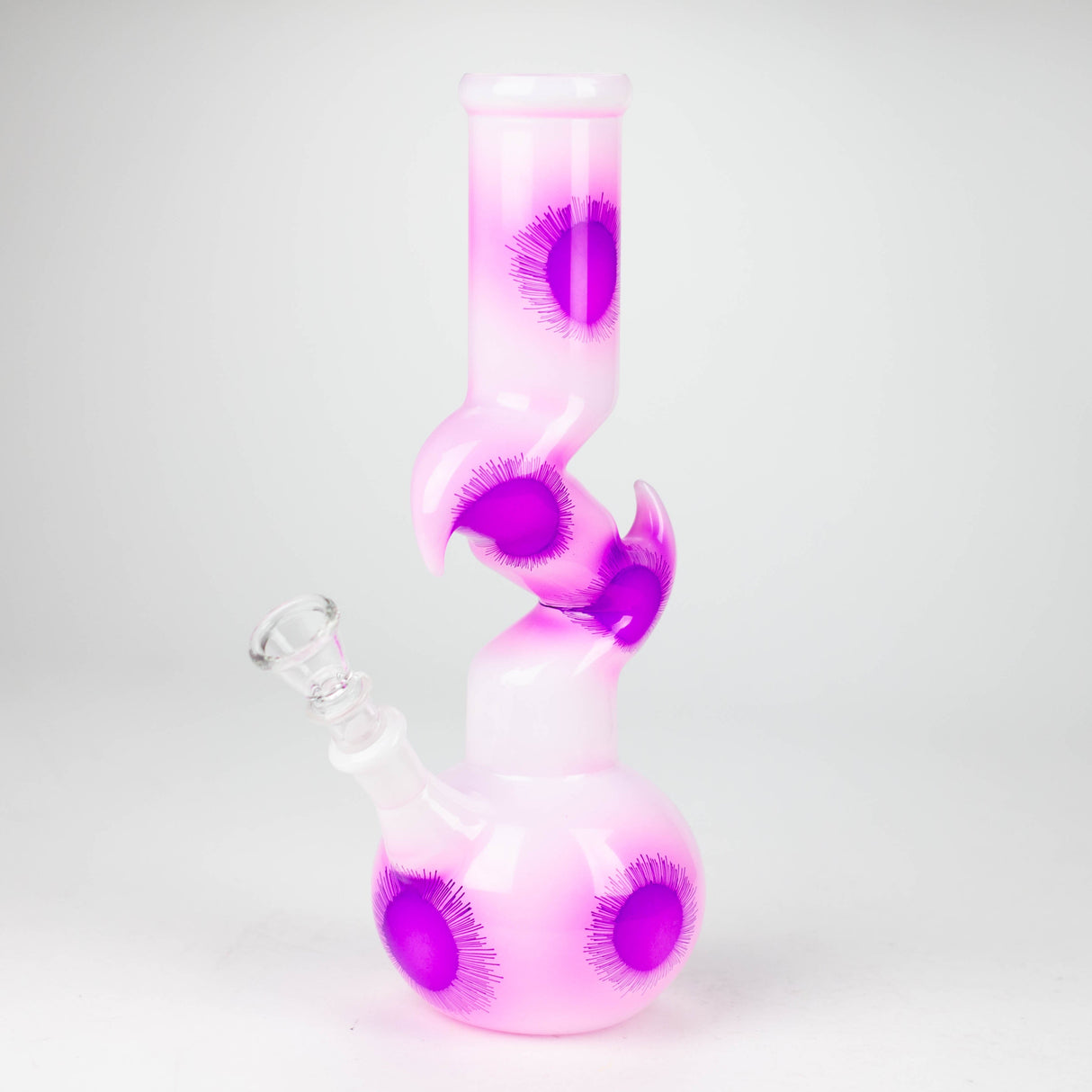 8" Zig-zag Color Designed - Assorted Glass Bong NIBO Distribution