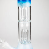 12" Double Dome Percolator glass bong-Assorted designs