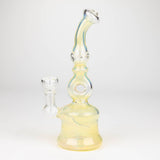 8" gold fumed glass water Pipe