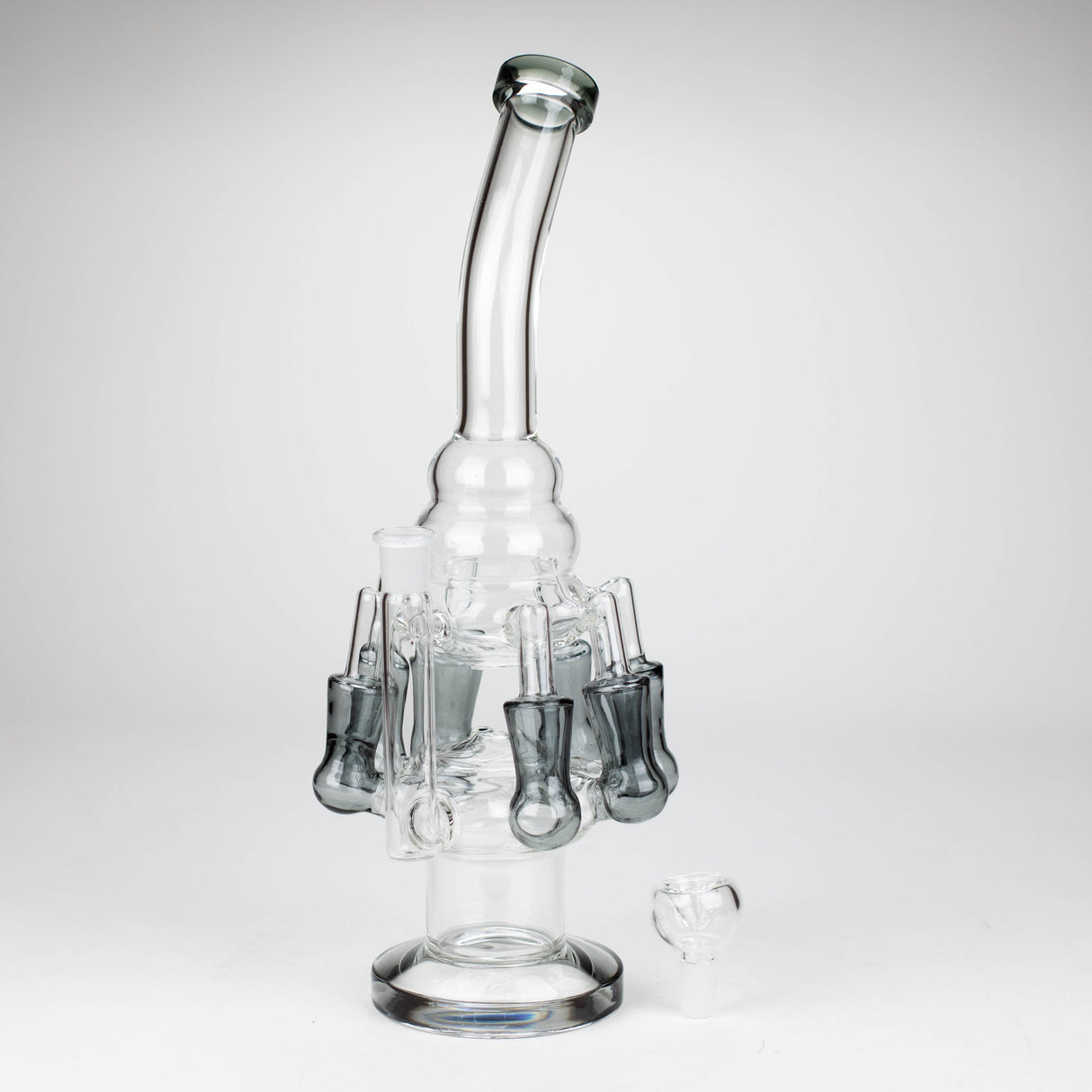 13" Multi chamber glass bong with inline difuser