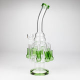 13" Multi chamber glass bong with inline difuser