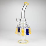 13" Multi chamber glass bong with inline difuser