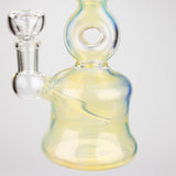 8" gold fumed glass water Pipe