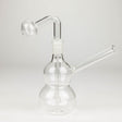 6" glass oil rig Glass Rig Bongzie Smokes