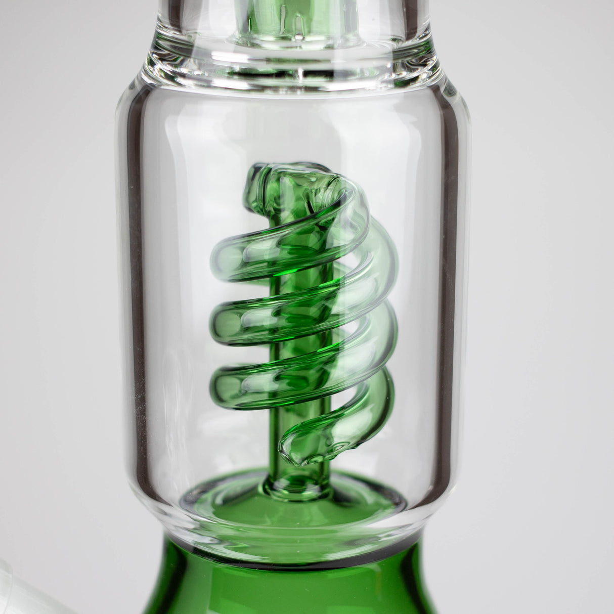 14" Color accented 7 mm glass water bong