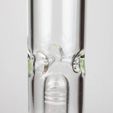 16" Color accented 7 mm glass water bong With Dffiuser