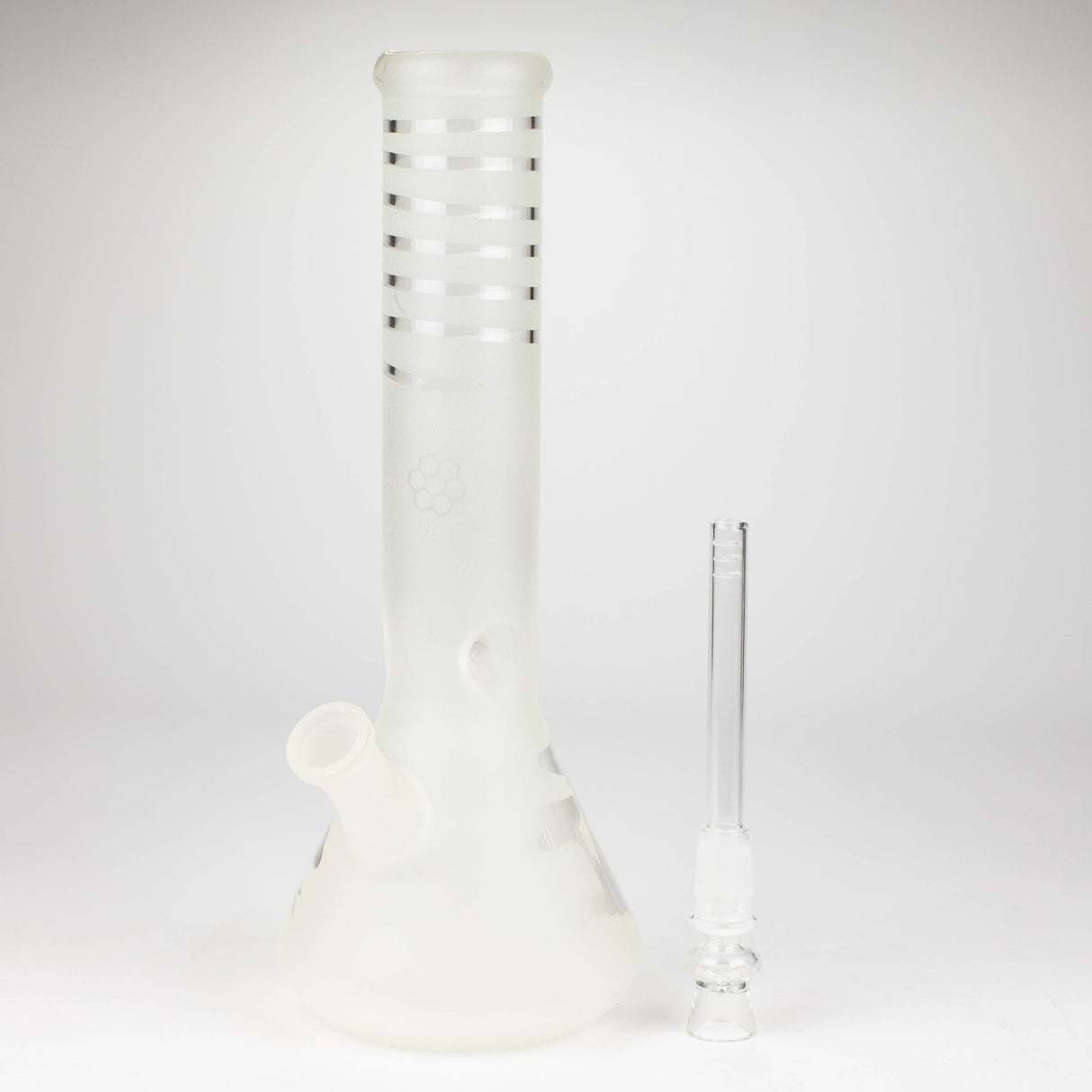 12" GLOW IN DARK BEAKER BONG WITH ICE CATCHER