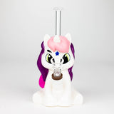 7.6" Vinyl unicorn water pipe [H395] Resin · Silicone · Plastic Bong YHS Smoke