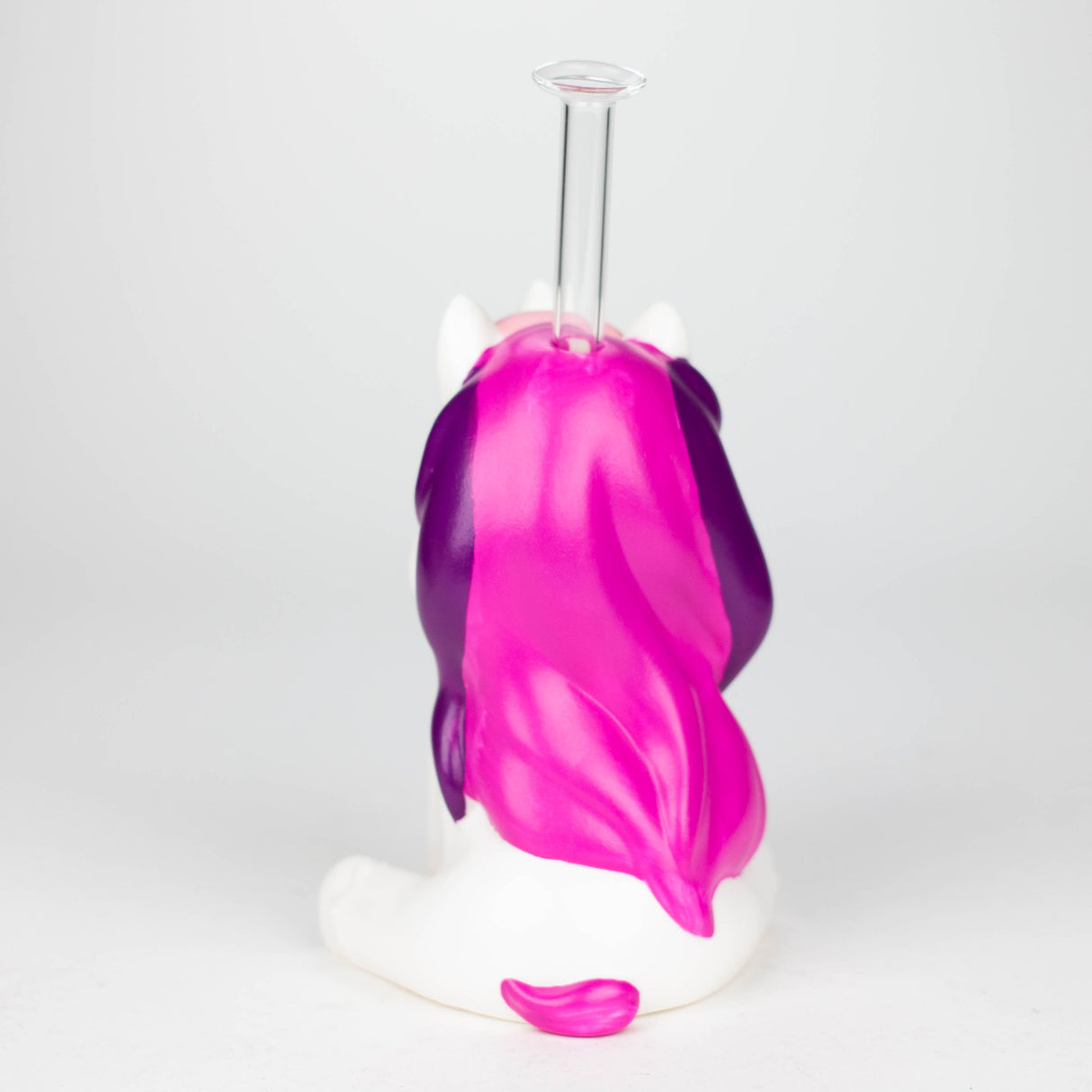 7.6" Vinyl unicorn water pipe [H395] Resin · Silicone · Plastic Bong YHS Smoke