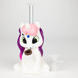 7.6" Vinyl unicorn water pipe [H395] Resin · Silicone · Plastic Bong YHS Smoke