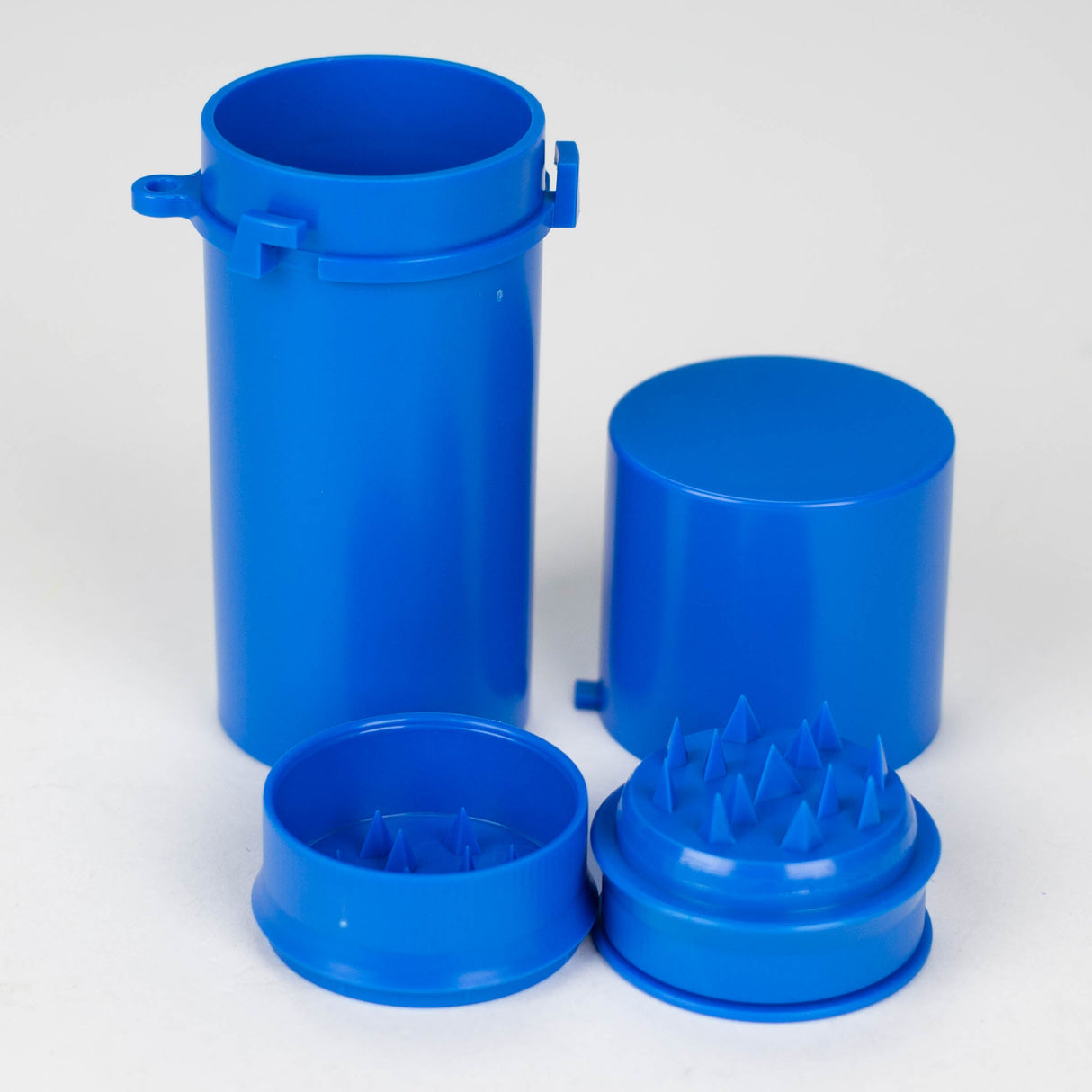 Plastic stash and grinder [C39] - Color Assorted Herb Saver Grinder YHS Smoke