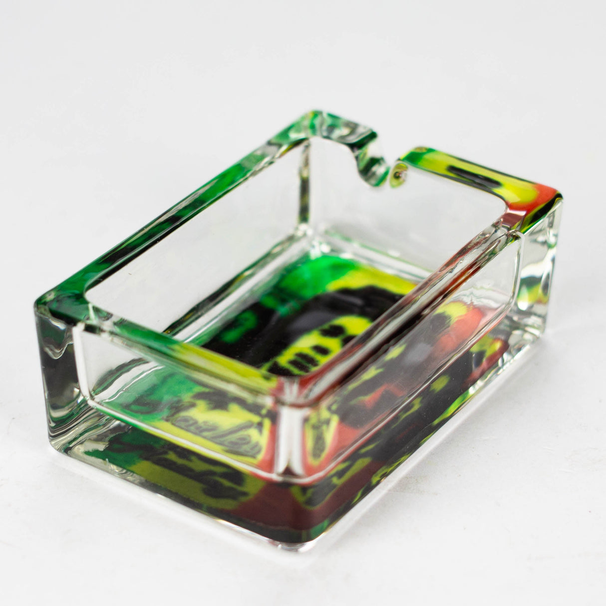 Glass Rectangle Ashtray Box of 8