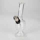 HIT | 5" miniature glass water bong with metal stem - Assorted Glass Bong NIBO Distribution