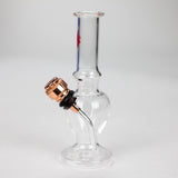 HIT | 5" miniature glass water bong with metal stem - Assorted Glass Bong NIBO Distribution