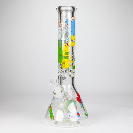 14" Cartoon 9 mm glass bong [PIP789]