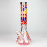 14" Cartoon Glow 9 mm glass bong [PIP835]