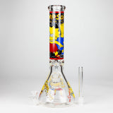 14" Cartoon 9 mm glass bong [PIP836]