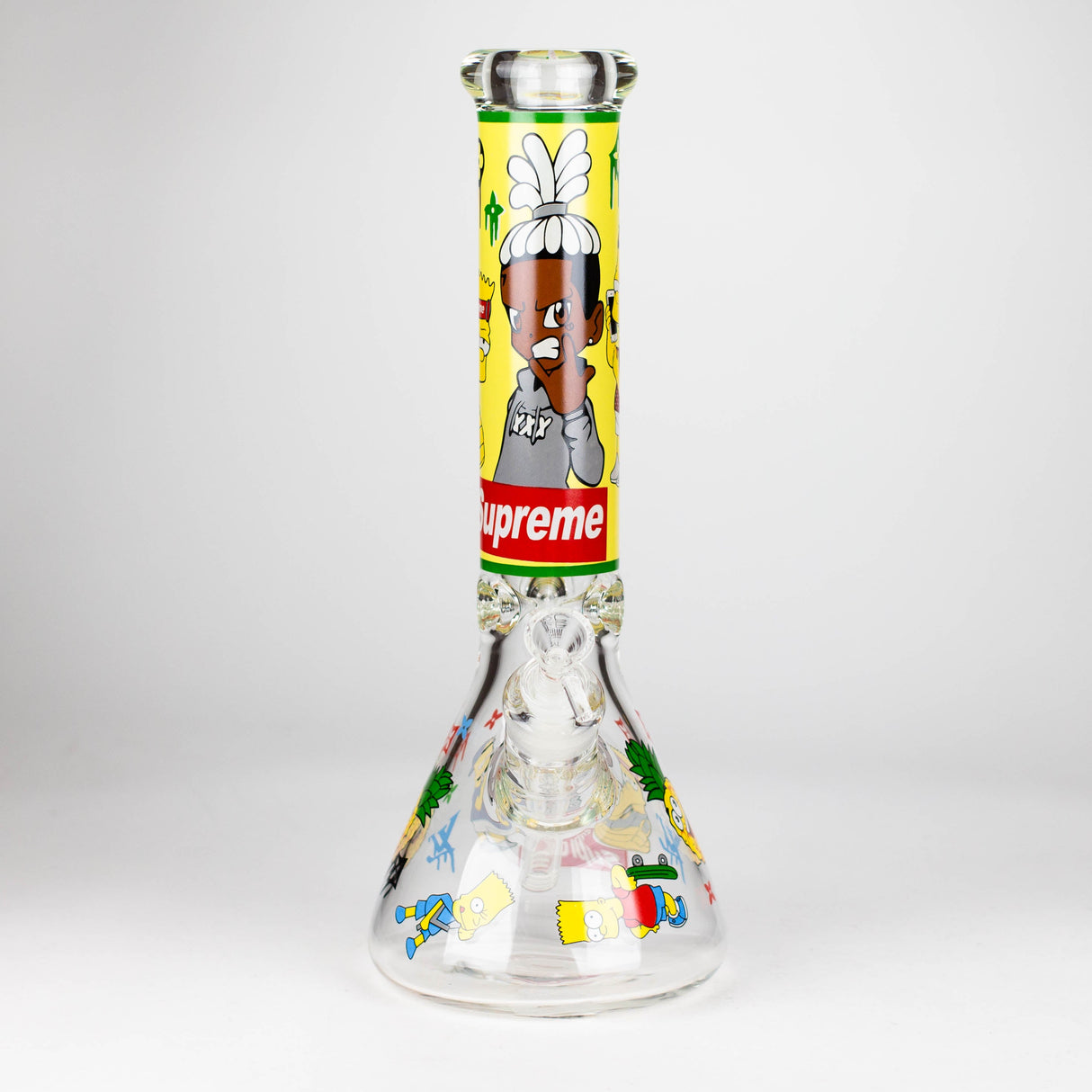 14" Cartoon 9 mm glass bong [PIP837]