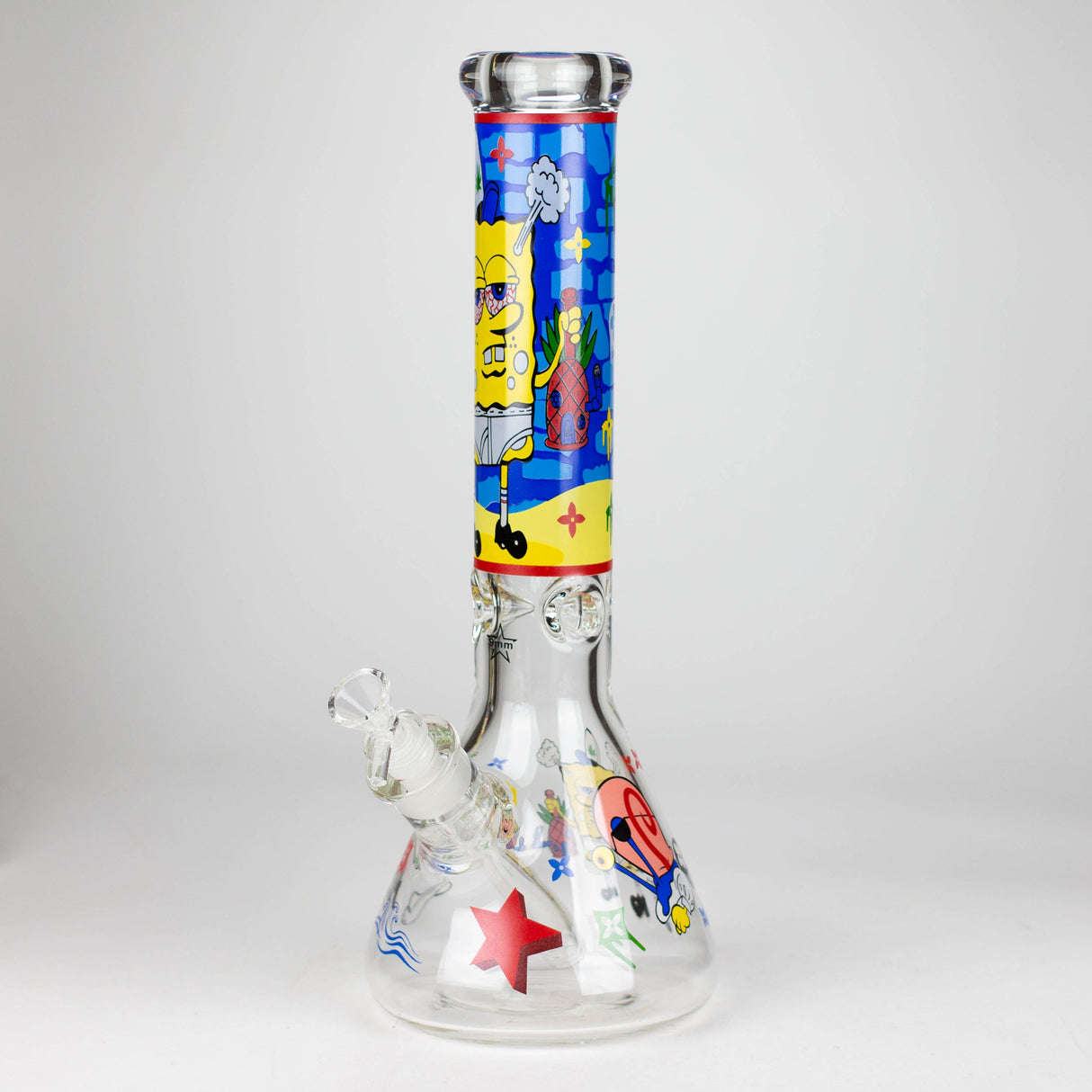 14" Cartoon 9 mm glass bong [PIP837]