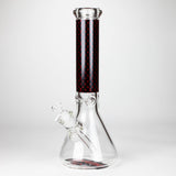 14" Luxury Pattern 9mm glass bong [PIP871] Glass Bong NIBO Distribution Design A