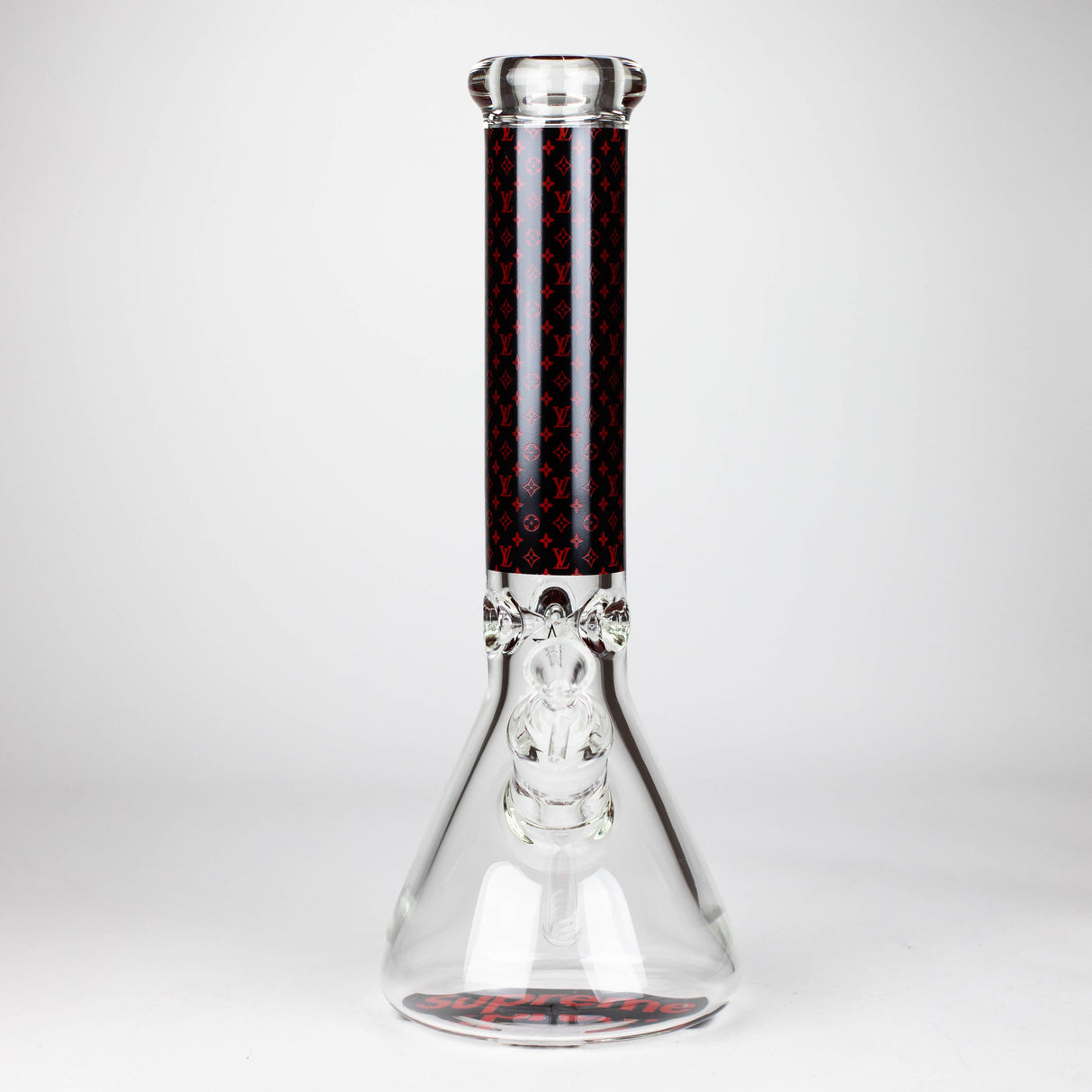 14" Luxury Pattern 9mm glass bong [PIP871]