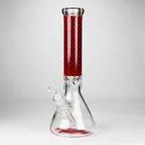 14" Luxury Pattern 9mm glass bong [PIP871] Glass Bong NIBO Distribution Design F
