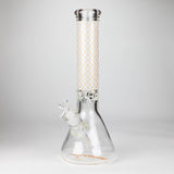 14" Luxury Pattern 9mm glass bong [PIP871] Glass Bong NIBO Distribution Design B