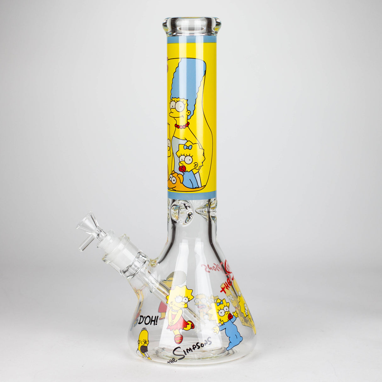 14" Yellow Family Cartoon 9 mm glass bongs [PIP789] Glass Bong NIBO Distribution