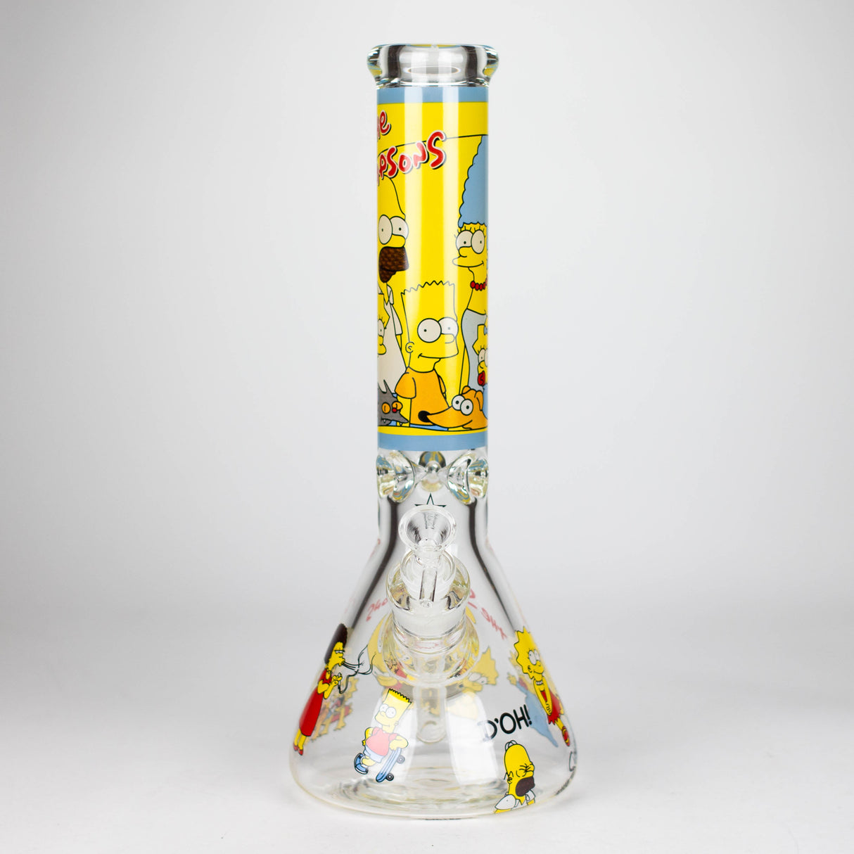 14" Yellow Family Cartoon 9 mm glass bongs [PIP789] Glass Bong NIBO Distribution