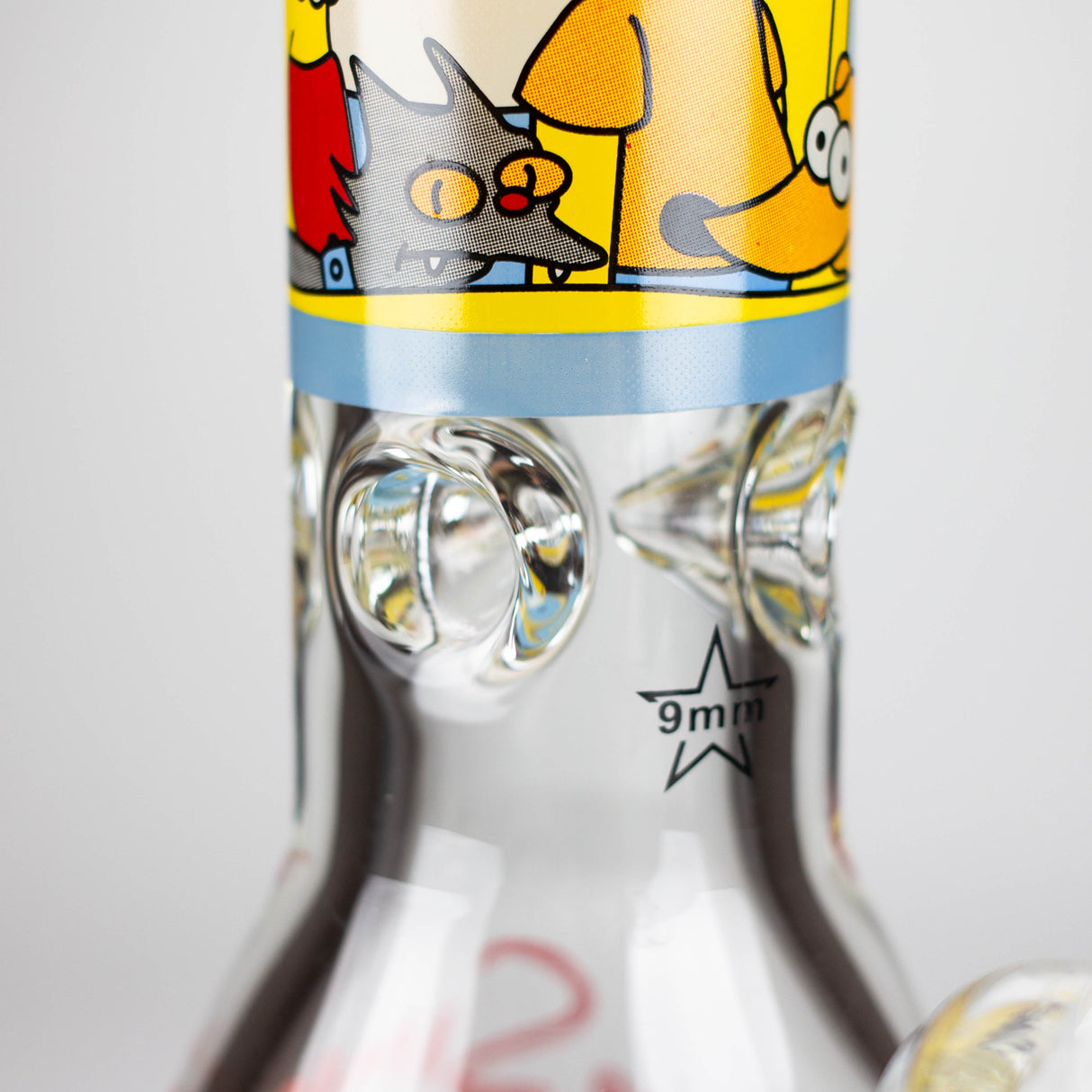 14" Cartoon 9 mm glass bong [PIP789]