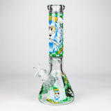 14" Hash King Lion Glow 9mm glass bong [PIP867]