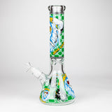 14" Hash King Lion Glow 9mm glass bong [PIP867]