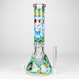 14" Hash King Lion Glow 9mm glass bong [PIP867]