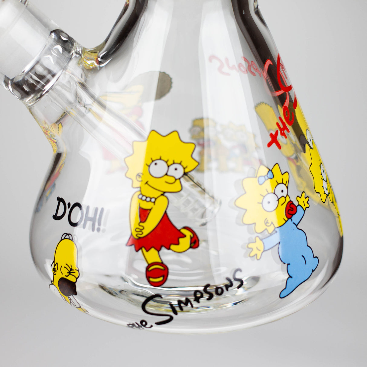 14" Yellow Family Cartoon 9 mm glass bongs [PIP789] Glass Bong NIBO Distribution