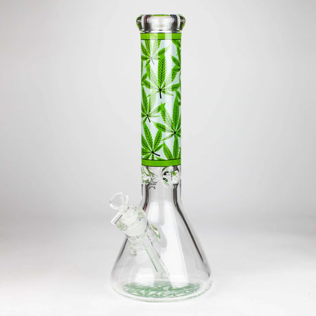 14" Hemp Weed 9mm glass bong [PIP845]