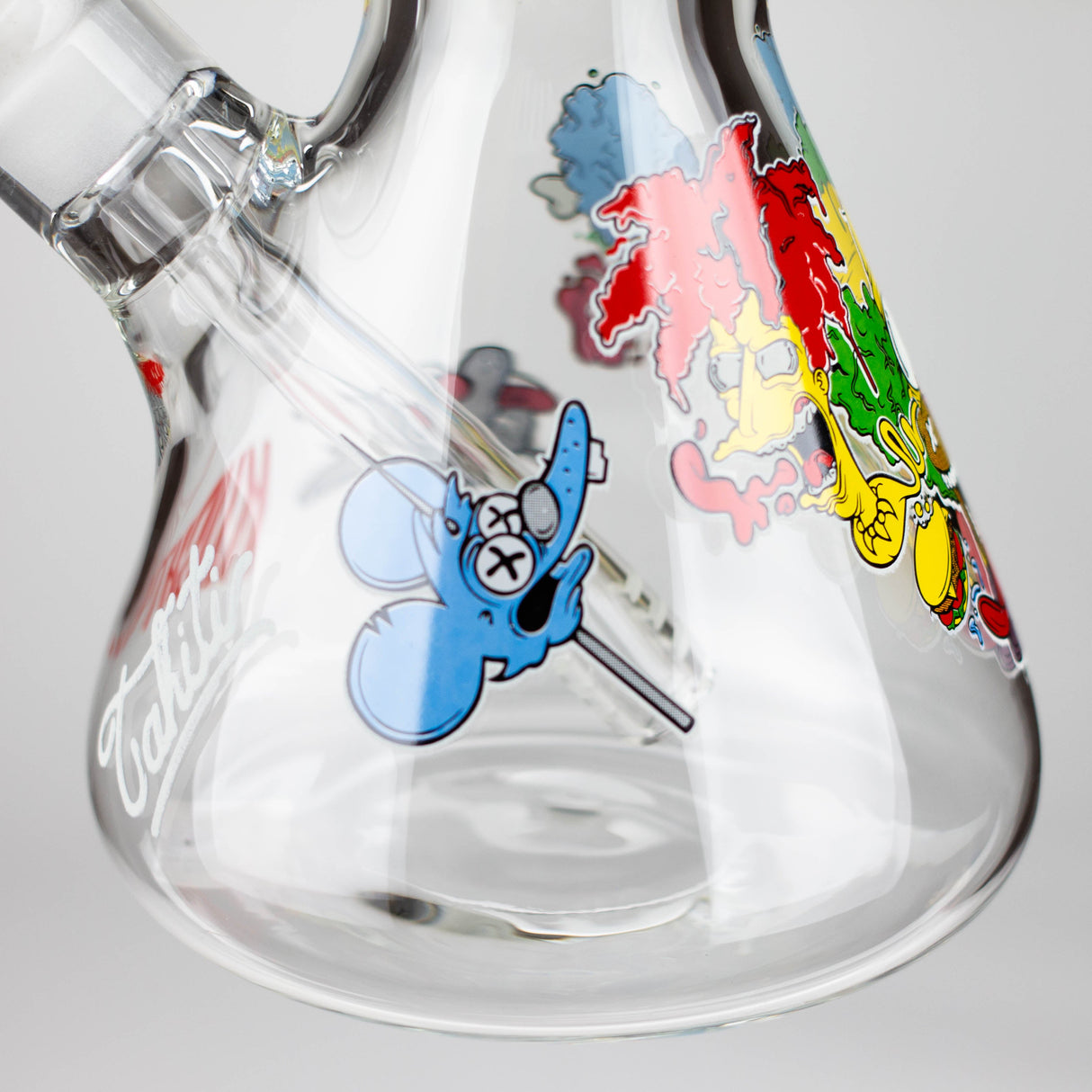 14" Cartoon Glow 9 mm glass bong [PIP834]