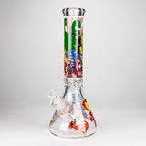 14" Cartoon Glow 9 mm glass bong [PIP834]