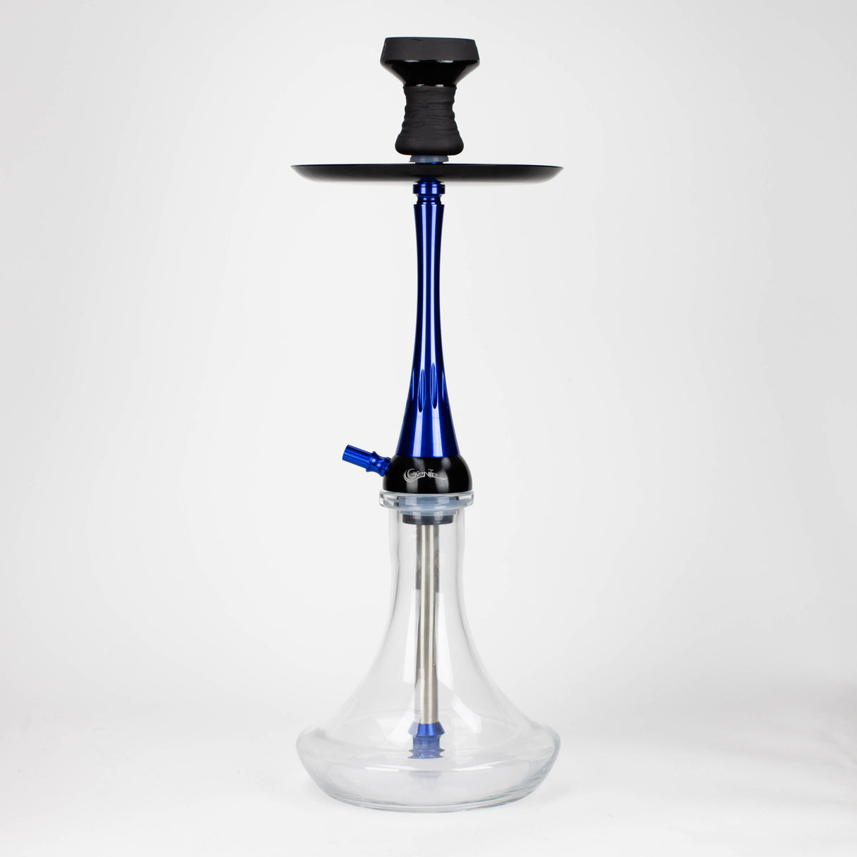 Genie | 22.5″ Aluminum Hookah with Diffuser,Tray, and Soft Touch Silicone Hose [SS-04]