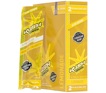 KUSH® | Hemp Wrap 2pk 25/box Leaf Wrap LEHIGH WHOLESALE Lemonade