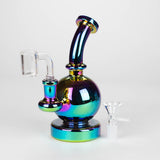 7" Solid Color Electroplate Rig with Banger and Bowl