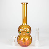 9" Owl Electroplate Glass Bong