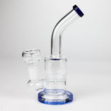 7" Bent neck glass bubbler with Honeycomb diffuser